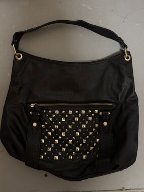 Steve Madden faux leather shoulder bag with studs